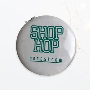 Vintage 80s Nordstrom Shophop Button Pin